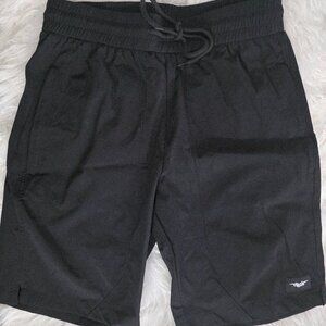NWOT Men's Black Lightweight Shorts w/Drawstring, Small- 90% Nylon, 10% Spandex